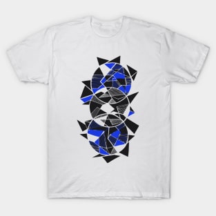 Geometric triangles art abstract T-Shirt